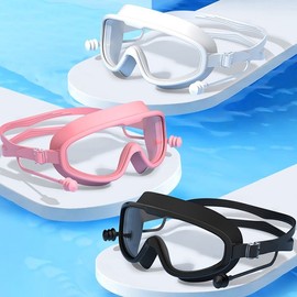 Dababa Snorkeling Wide Lens Goggles 4 Colors / Swimming Goggles Diving Goggles Black 2ea