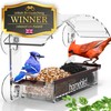 Window Bird Feeder with Strong Suction Cups - (Upgraded 2026