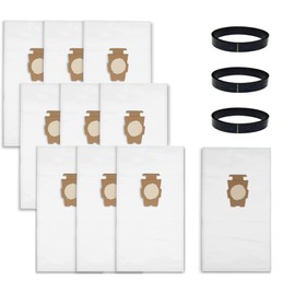 MaxLLTo Set of 10 Replacement Style F Cloth Bag Vacuum Cleaner Bag Wilt 3 Belt Compatible for Kirby G3 G4 G5 G6 G7 H2 Vacuum Ultimate G Ultimate G Diamond
