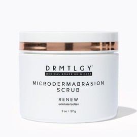 DRMTLGY Microdermabrasion Facial Scrub and Face Mask. Non-Abrasive Face Exfoliator Improves Acne Scars, Blackheads, Pore Size, and Skin Texture. 2 oz