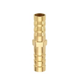 HARFINGTON 1pcs 3/16" to 3/16" Brass Hose Barb Fitting Metals Splicer Mender
