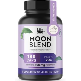 Life 360+ Moon Blend – Suplemento con Manzanilla, Triptófano y Magnesio | 180 Cápsulas