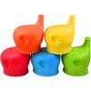 Yagote Silicone Sippy Cup Lids, 5 Packs Elephant Spill-Proof Sippy