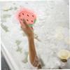 Minkissy 4pcs Fruit-themed Shower Balls for Exfoliating Skin Including Watermelon