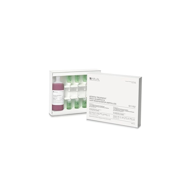 ARUAL - Tratamiento Capilar: Shampoo Keratina 250 ml + 8