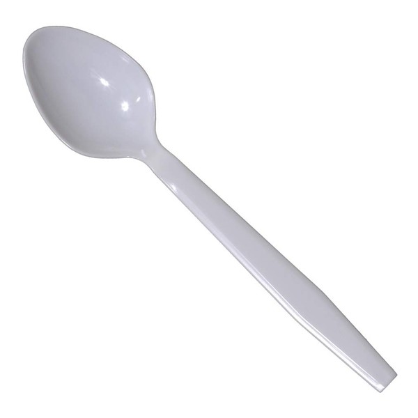 Daxwell Plastic Teaspoons, Extra Heavyweight Polystyrene (PS), White, A10003200 (Case of 1,000)