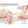 Long Nail Scissors Toenail Scissors Angled for Seniors Micro-Toothed -
