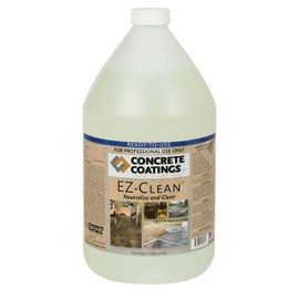 CC Concrete Coatings EZ-Clean - Concrete Acid Stain Neutralizer, Degreaser, Light Cleaner, Ready to Use (1 Gal)