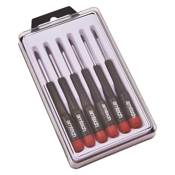 Amtech L0530 6pc Precision Torx Screwdriver Set, T5, T6, T7,
