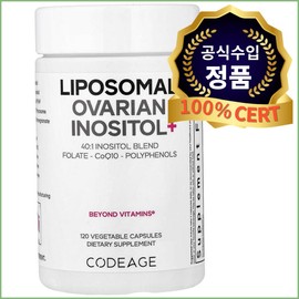 Codeage Liposomal Ovarian Inositol+ 120 tablets Myo Inositol Female Hormone Balance Codeage Dosage Management App Coupon / 코드에이지 리포소말 난소 이노시톨+ 120정 마이오 이노시톨 여성 호르몬 밸런스 Codeage 복용 관리 앱 쿠폰