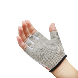 Guantes de escalada de medio dedo para niños de 1 a 10 años, barras de overol para niños y niñas, guantes de control de buen agarre para gimnasia, scooter, tablas de equilibrio y deportes al aire