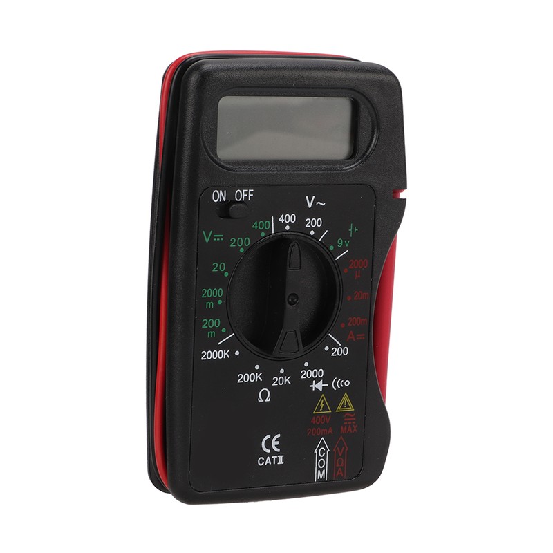 Digital Multimeter Multi Tests Rubber Protective Case Small Portable Auto