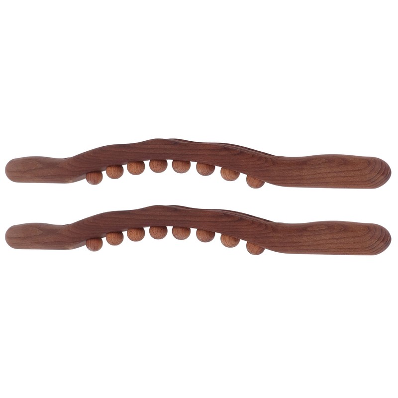 2Pcs Wooden Scraping Stick 8 Massage Dots Large Contact Multifunction