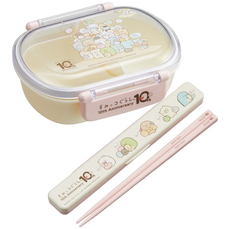 Skater ABC3AG-A Sumikko Gurashi Chopsticks & Chopsticks Case Set, 7.1