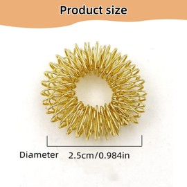 10 Pcs Spiky Sensory Finger Rings, Finger Massage Rings Acupressure Ring for Teens, Adults, Silent Stress Reducer and Massager, 5 Color