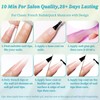 EternalClassic Pink French Tip Press on Nails Long Square Press