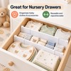 2-Pack Adjustable Drawer Dividers - 11.6–19.6 in Expandable Organizers for