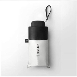 OAICIA Folding Umbrella, Mini Umbrella Windproof Portable Compact Umbrella UV Protection Lightweight Strong Sturdy Reinforced Umbrella for Mens Women - White …