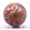 46mm 135g Sunstone w/Tourmaline Inclusions Carved Sphere Polished Natural Sparkling