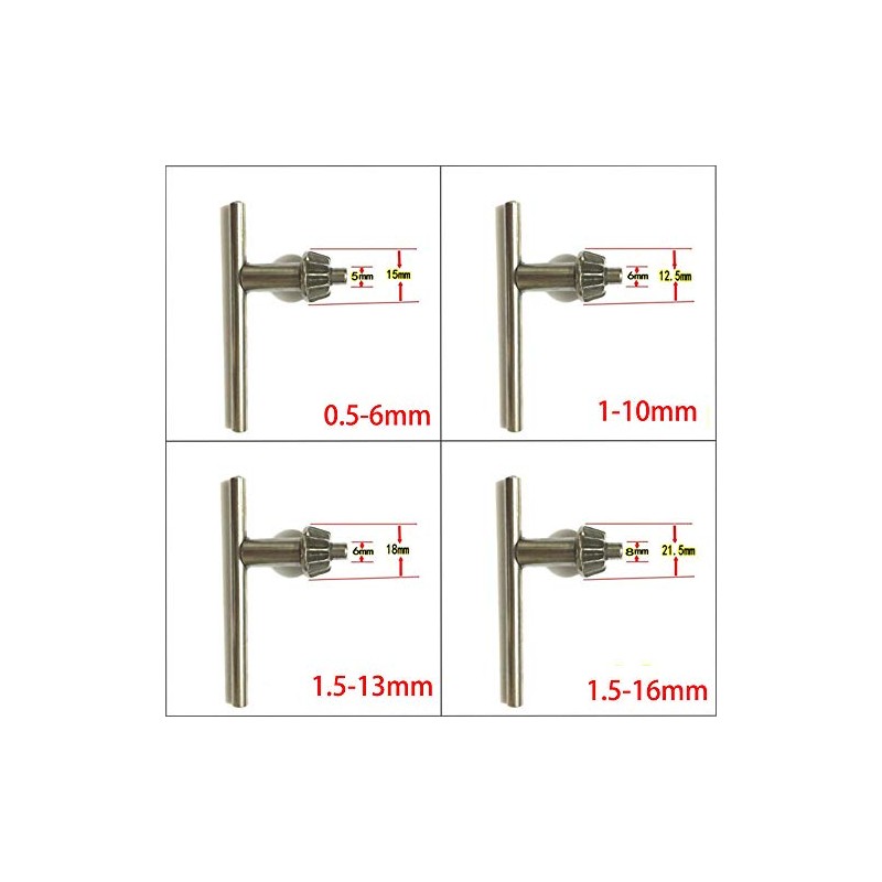 Key Keyed Ring Chuck Chuck Key 1.5-13 mm for AEG,
