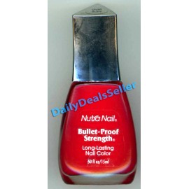 NUTRA NAIL Bullet-Proof Strength formula Color VIVID RUBY Nail Polish