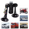 FARBIN Black air horn with button for truck trains, 12V