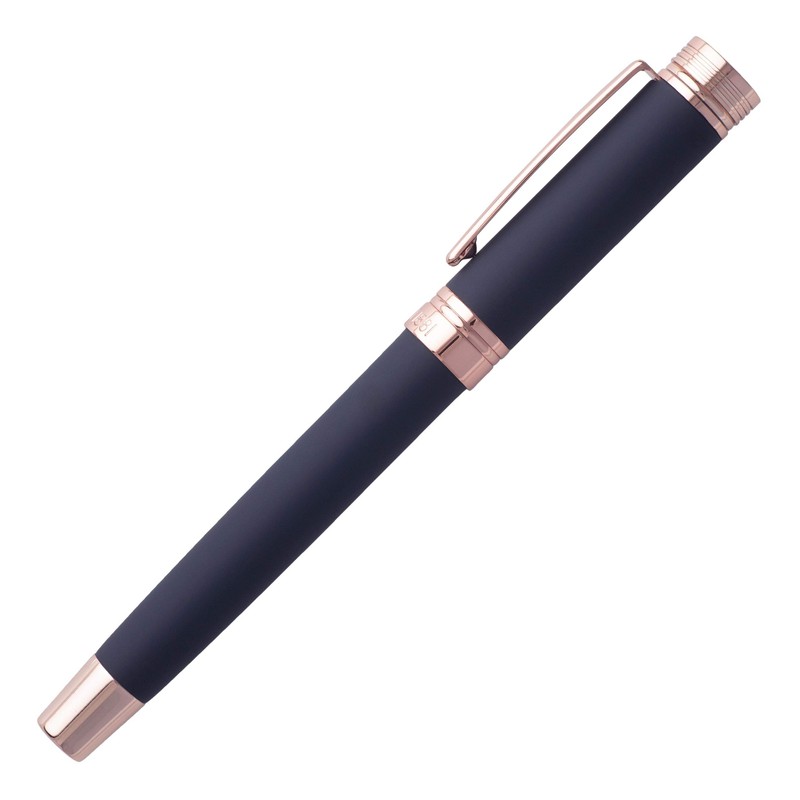Cerruti NSG9142N Zoom Soft Navy Fountain Pen Rose Gold with
