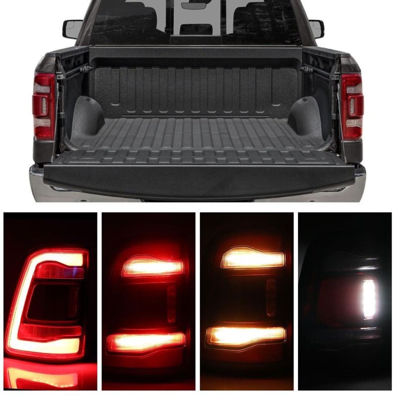Lathsy LED Tail Light Black Cover w/o Blind Spot Compatible