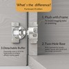 Furniware 20 Pieces 1-1/4 in Overlay Soft Close Concealed Hinge