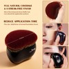 Jessup Foundation Brush with Makeup Sponge Black Makeup Brush with