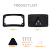 HCmotorku Curved Laydown License Plate Mount Frame Compatible with Harley