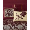LANCO MODERN LIFESTYLE California King Comforter Set, Red Gold, Luxury