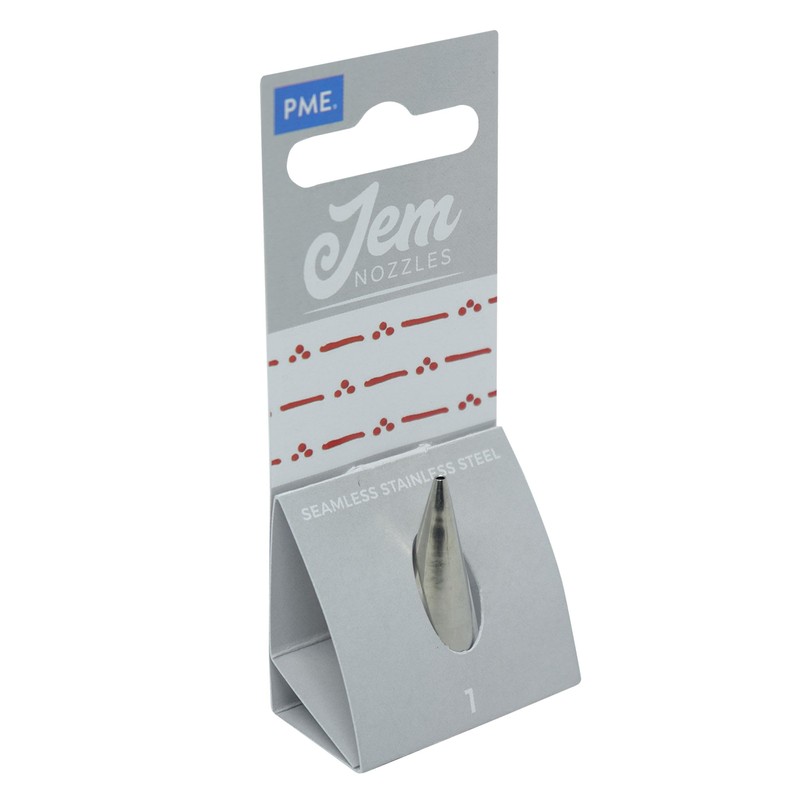 PME JEM Round Piping Nozzle no. 1, Silver