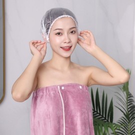 Disposable Vinyl Shower Cap 100 Count 2ea