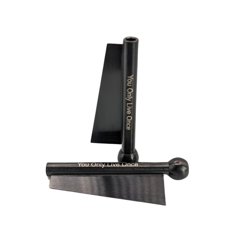 Giditrus You Only Live Once Aluminium Black Reusable Drinking Straw