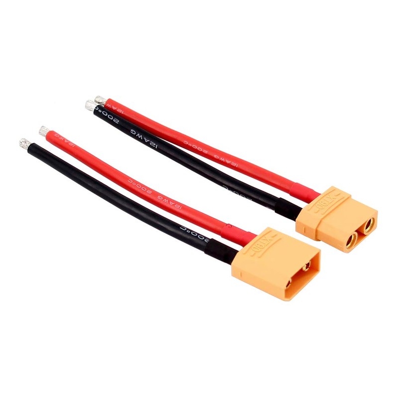 OliYin 2pairs XT90 Plug XT-90 Male Female Connector Silicone Wire
