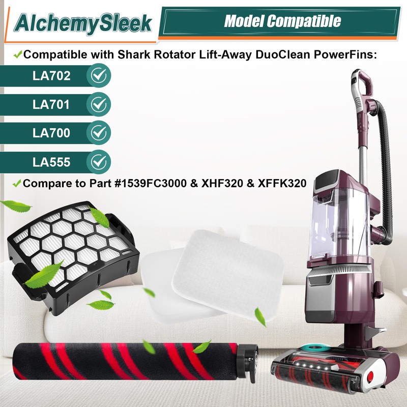 LA702 Filter Brush Roller Accessories Compatible with Shark Rotator Lift-Away