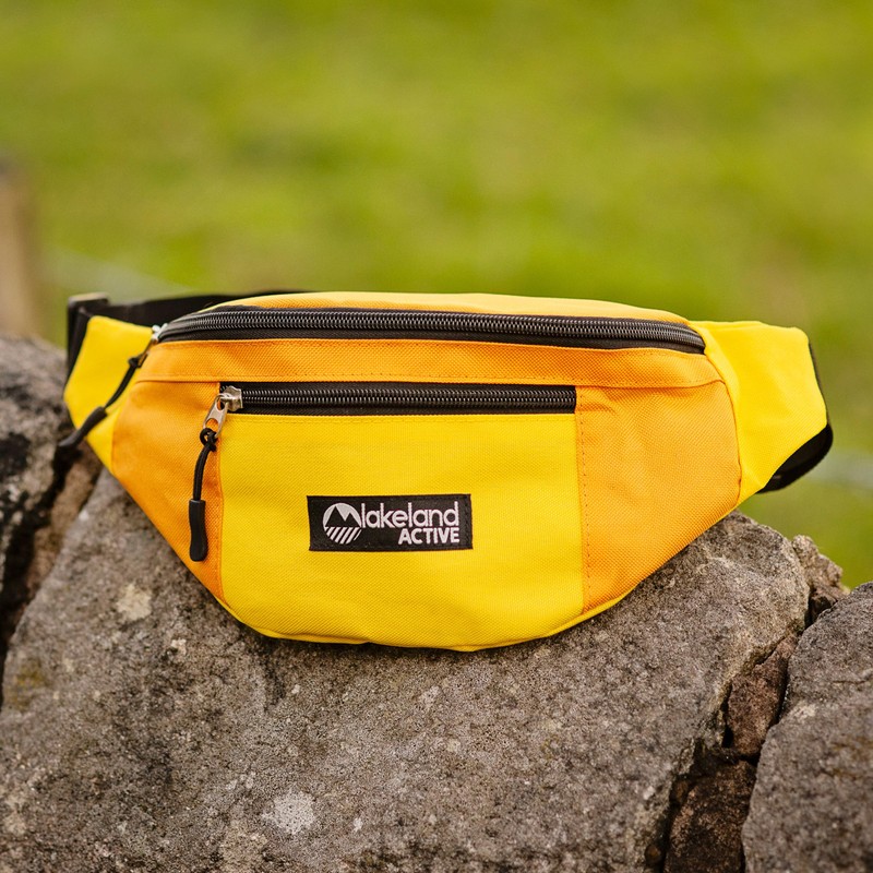 Lakeland Active Mossband Lightweight Bum Bag - Yellow/Black