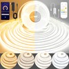 Pandery COB LED Strip Light,CCT Dimmable Strips Light,2700K-6500K,50ft/15m,8mm Wide,CRI90+ 24V