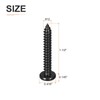 DTGN #12x1-1/2 Black Screws - 25Pack - 304 Stainless Steel