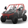 Fuel Rider 2-Pack UTV Rear View Side Mirrors - Shatter-Proof,