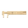 Vernier Caliper 1pc Mini Retro Brass Sliding Gauge Sliding Ruler