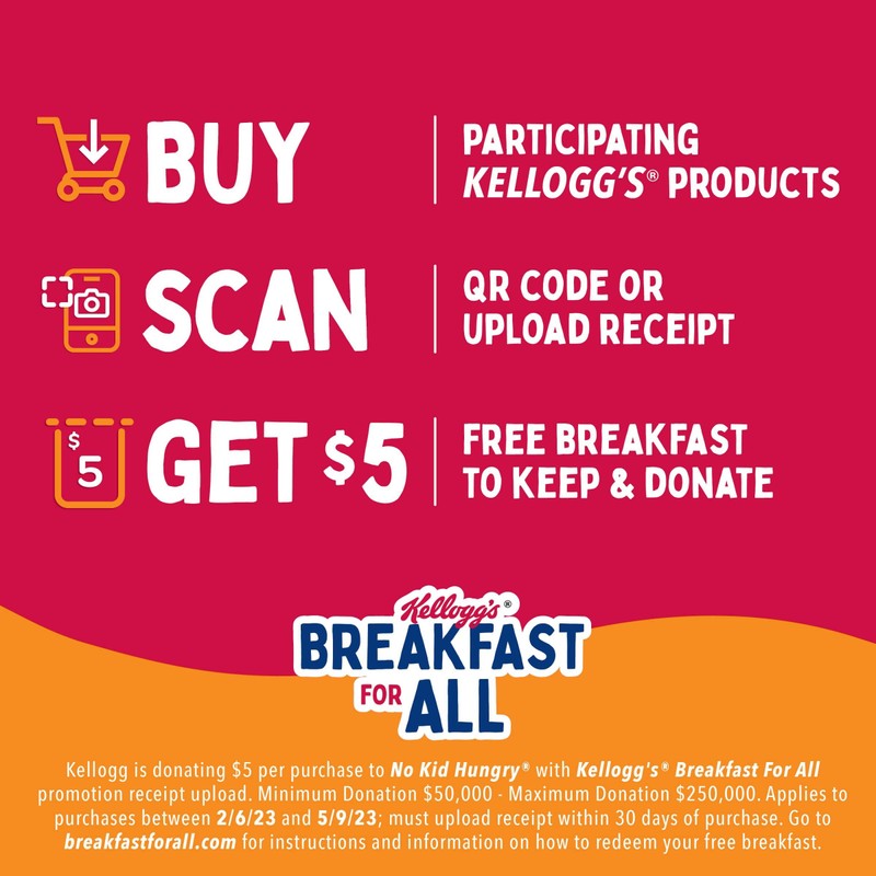 Kellogg's Froot Loops Cold Breakfast Cereal, Fruit Flavored, Breakfast Snacks