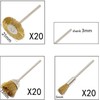 PHYHOO Brass Wire Brushes Cup Wheels Polish Cleaning Brush Kit