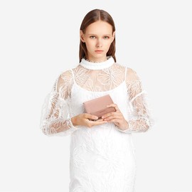 NICOLE & DORIS Wallet Women Ladies Wallet Small Purse Clutch Wallet Bi-fold Womens Wallet Purses PU Leather Pink