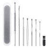Quacc 8 PCS Ear Cleansing Tool Set Stainless Steel Earwax