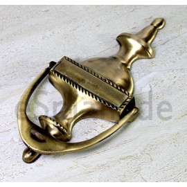 eSplanade Imperial Georgian Colonial Style Anchor Angle Guardian Brass Door Knockers | Gate Knockers Door Decor Accessories (British)