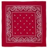 Red Paisley Bandana - Single Piece 22x22