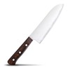 Stainless Steel Triple Layer Wooden Handle Santoku 6.5 inches (165