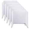 LonlyEagle Trifold Poster Board, 24" x 16", 3-Pack, White Corrugated
